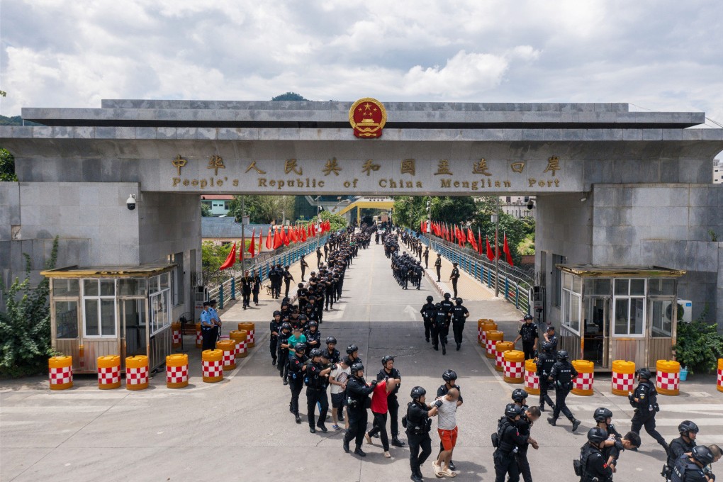 Observers said the cybercrime crackdown which saw more than 1,200 fraud suspects handed over to China from Myanmar is a sign of improved relations between the two countries. Photo: Xinhua