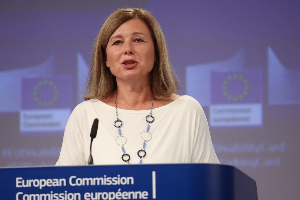 EU digital chief Vera Jourova will raise concerns about the use of AI to surveil Uygurs in China’s far western region of Xinjiang when she heads to Beijing early next week. Photo: EPA-EFE