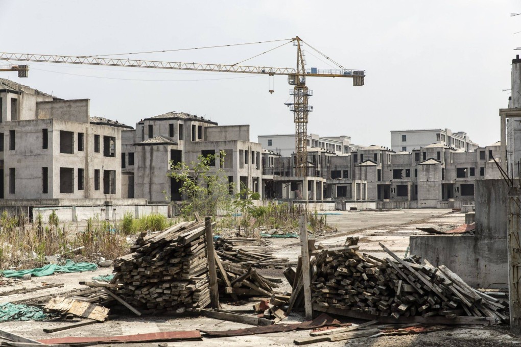 Residential buildings under construction outside Shanghai in July 2022. Photo: Bloomberg