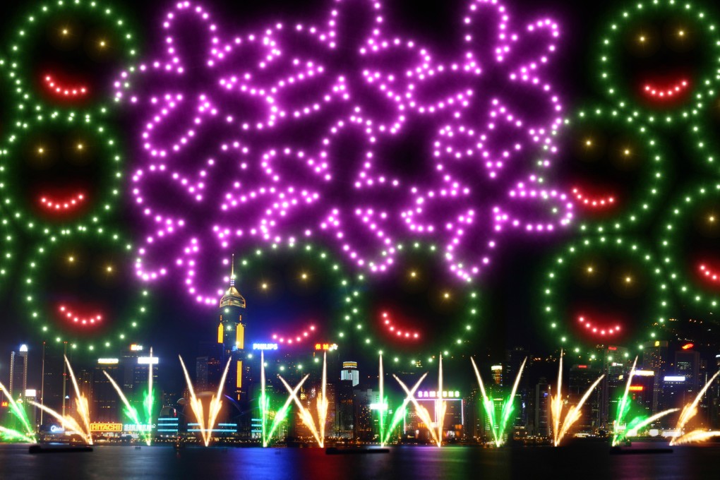 An artist’s impression of the fireworks display designed to celebrate National Day on October 1. Photo: Handout