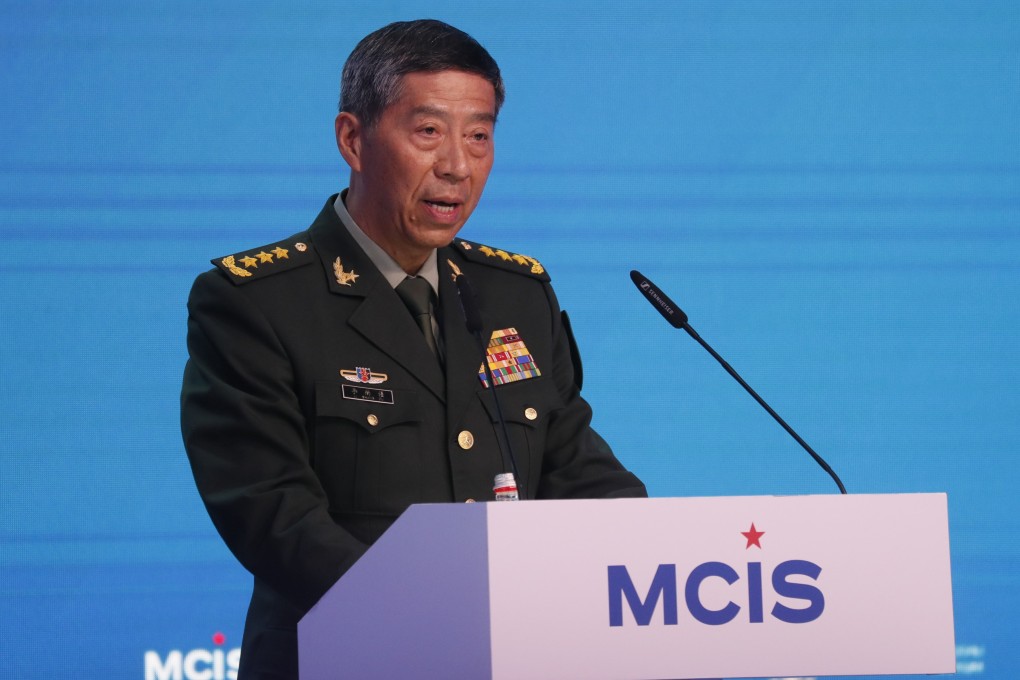 Chinese Defence Minister Li Shangfu, shown at the Moscow Conference on International Security on August 15, has not been seen in public since August 29. Photo: EPA-EFE