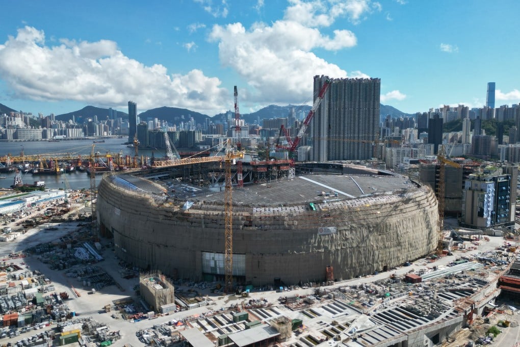 Proceeds from the sale will go to the city’s Capital Works Reserve Fund to finance or refinance public works projects that provide environmental benefits and support the sustainable development of Hong Kong, such as the Kai Tak Sports Park. Photo: Dickson Lee