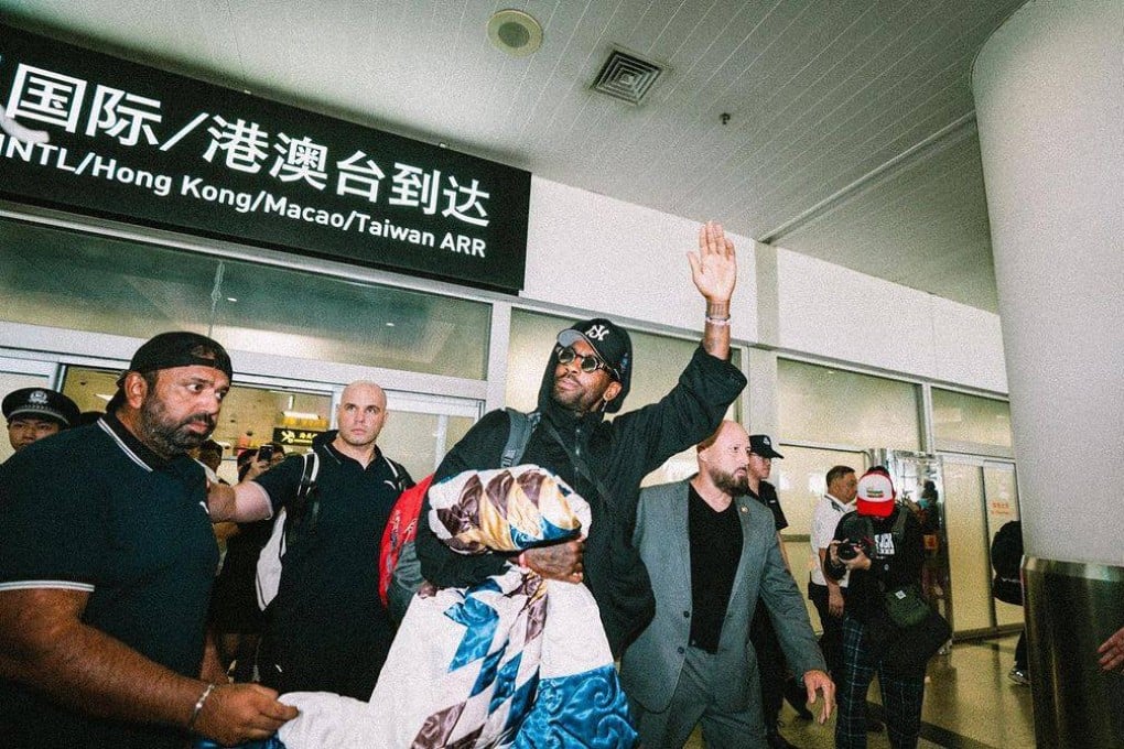 Kyrie Irving is in China for a promotional tour with sports apparel brand Anta. Photo: Instagram/@antasportsofficial