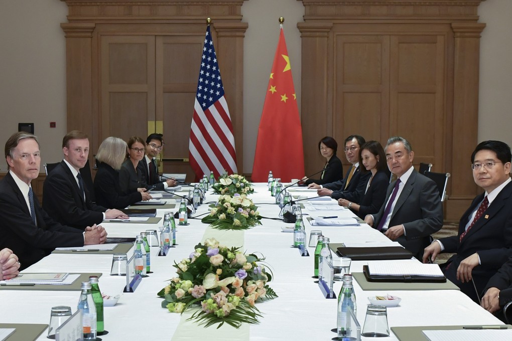 US national security adviser Jake Sullivan and Wang Yi, China’s top diplomat, hold talks in Malta on Saturday. Photo: Xinhua via AP