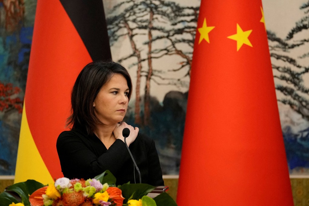 German Foreign Minister Annalena Baerbock in Beijing in April. Photo: Suo Takekuma / Pool via Reuters