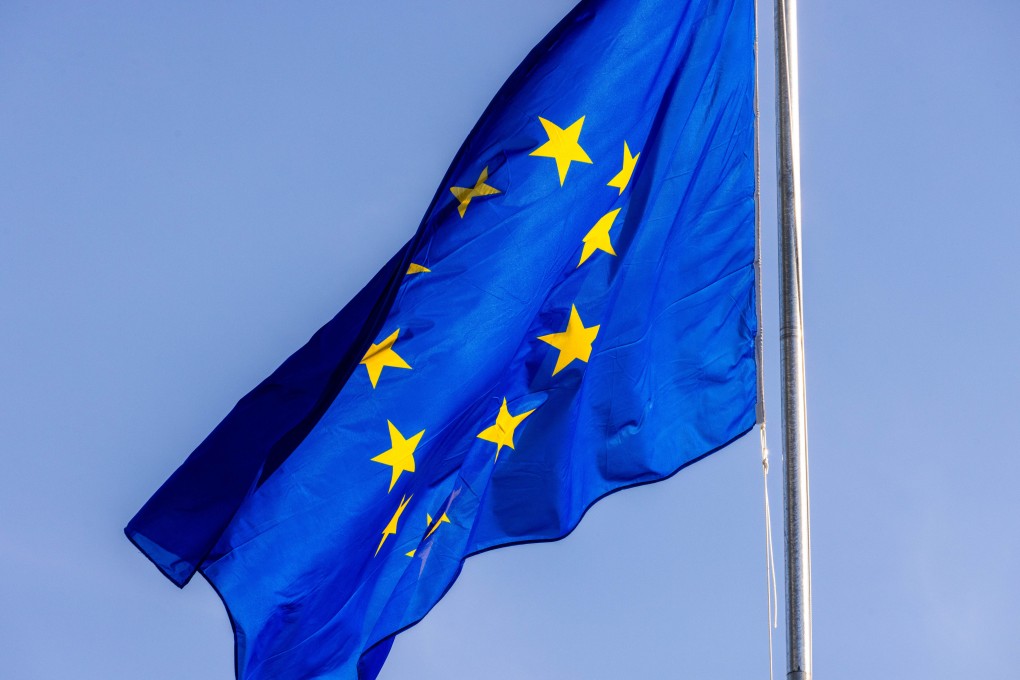The European Union flag in front of the European Parliament building in Strasbourg. Russia on Monday denounced EU restrictions imposed on Russian citizens entering the bloc. Photo: Deutsche Presse-Agentur GmbH / dpa