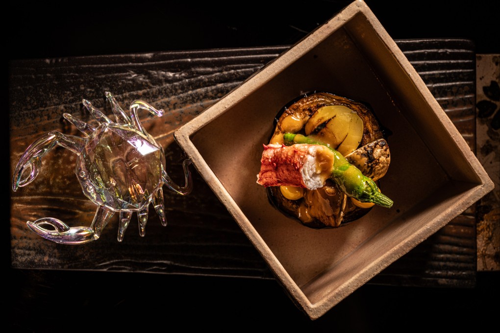 Yashima’s Yakimono, with saikyo miso grilled Matsuba crab. Photos: Handout