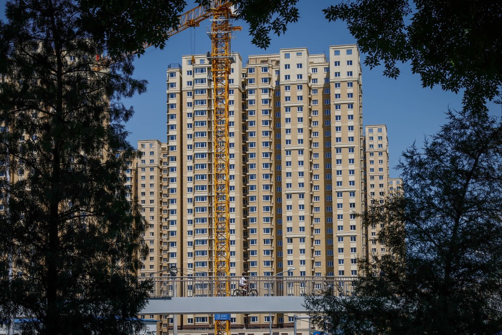 A housing construction site in Beijing, pictured on August 21, 2023. Photo: EPA-EFE