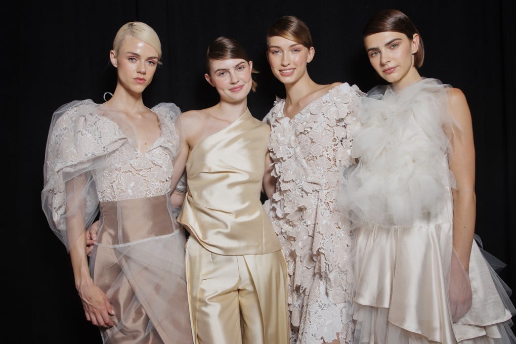 Son Jung Wan’s new collection, shown during this month’s New York Fashion Week, focuses on the dreamlike and the feminine, and features ruffles, light silk, organza, chiffon, and mesh. Photo: Kevin Tachman