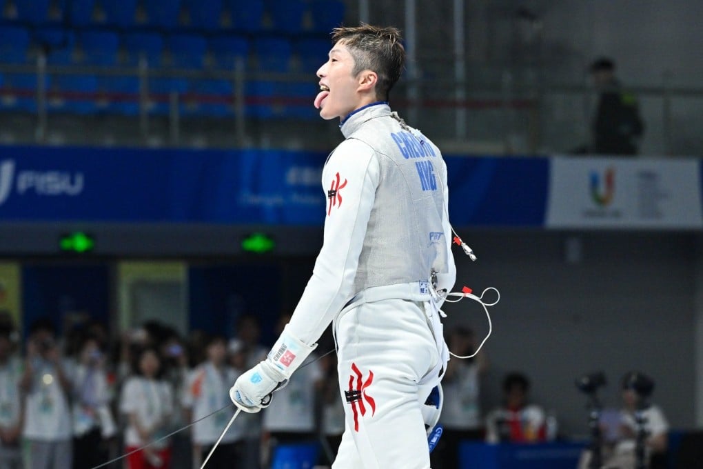 Cheung Ka-long shows some of the attitude that has taken him to the top of his sport. Photo: USFHK