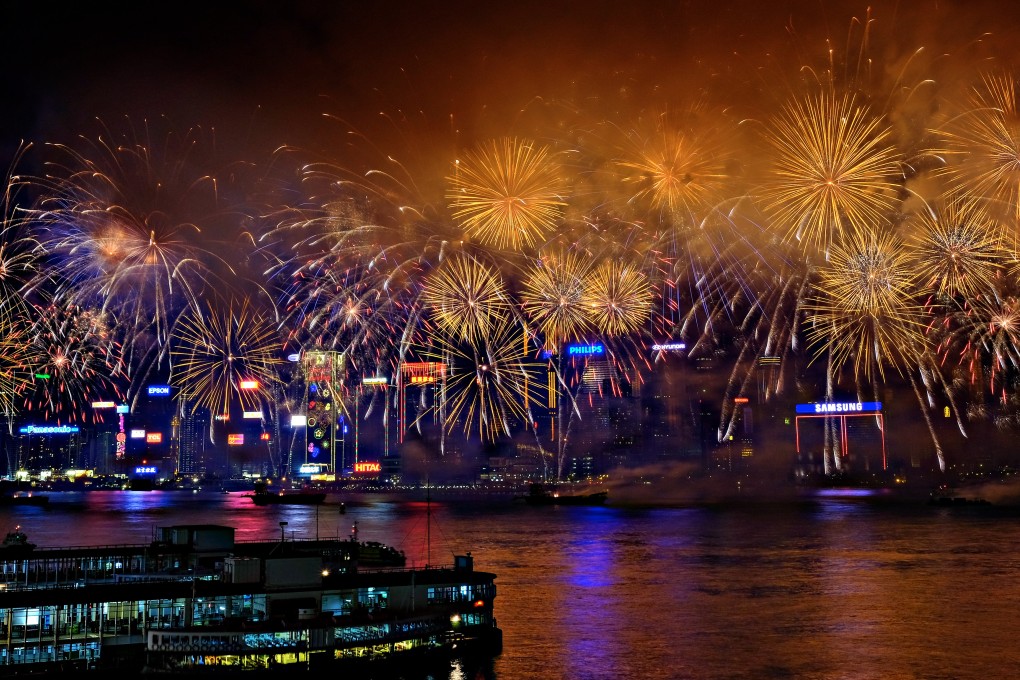 A fireworks show over Hong Kong Victoria Harbour in 2014. The October 1 fireworks show is returning after a five-year hiatus – and there are plenty of new restaurants and bars from which to enjoy it. Photo: Getty Images