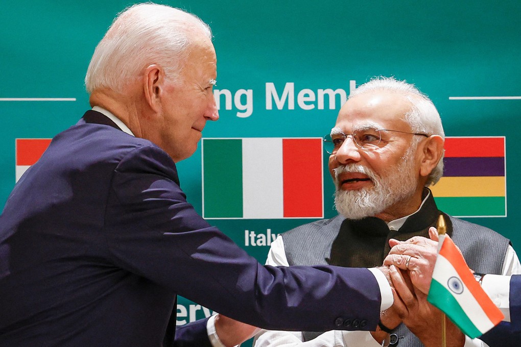 US President Joe Biden and Indian Prime Minister Narendra Modi at the launch of the Global Biofuels Alliance on September 9 in Delhi, during the G20 summit. Photo: via TNS