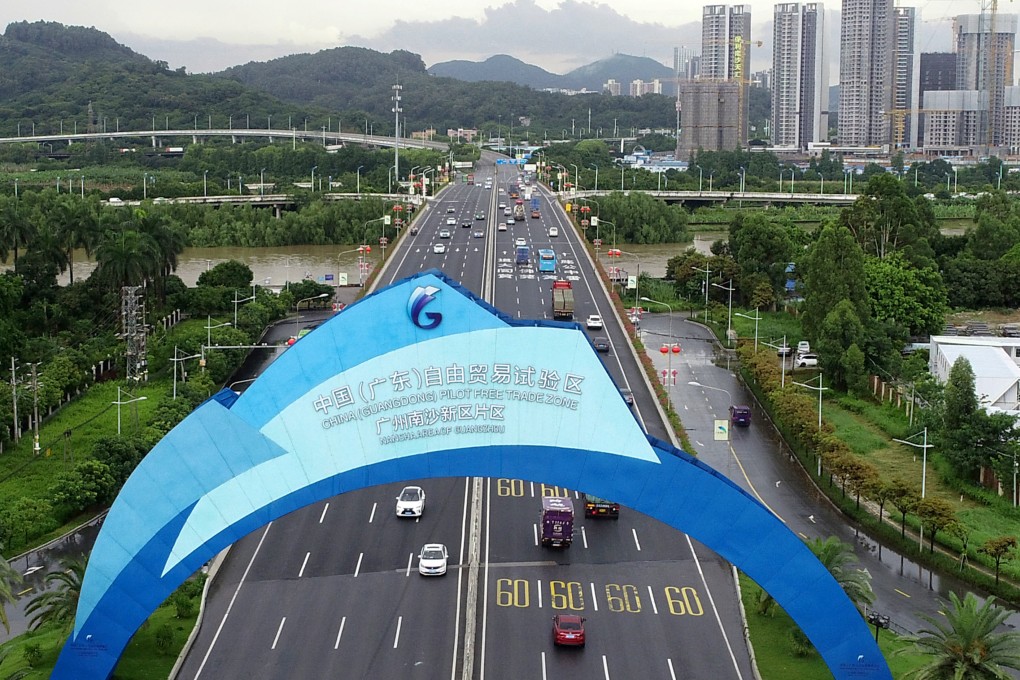 China’s free-trade zones, like this one in the southern metropolis of Guangzhou, “can and should blaze a new path” for innovation, according to former Chongqing mayor Huang Qifan. Photo: Xinhua
