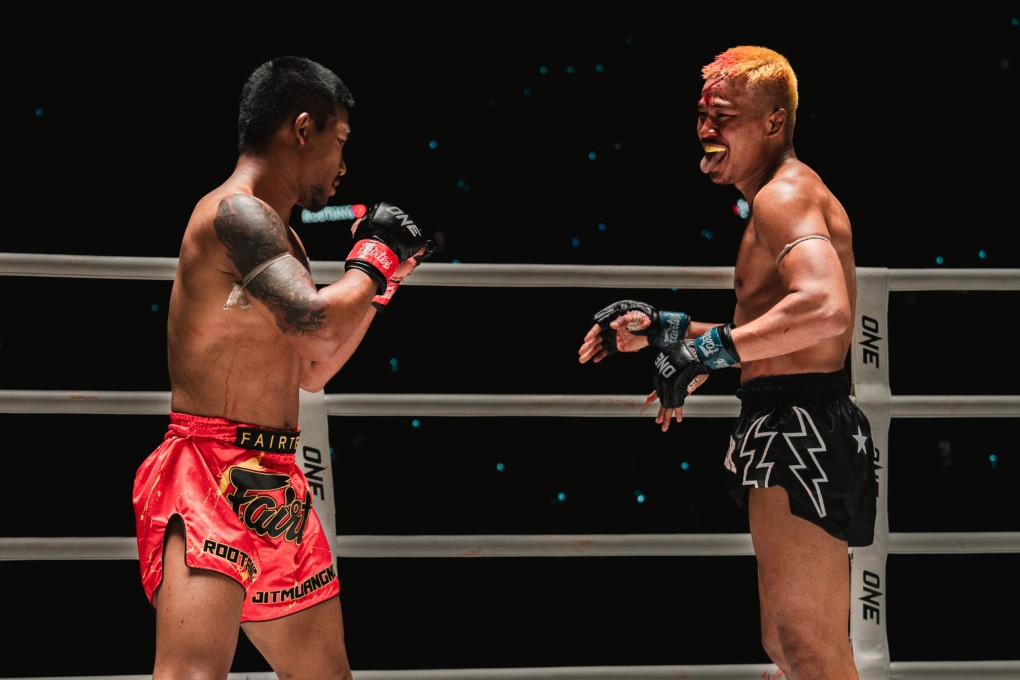 Rodtang Jitmuangnon and Superlek Kiatmookao do battle at ONE Friday Fights 34. Photo: David Picton