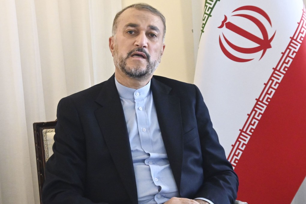 Hossein Amir Abdollahian, Iran’s foreign minister, in New York on Sunday. Photo: Kyodo