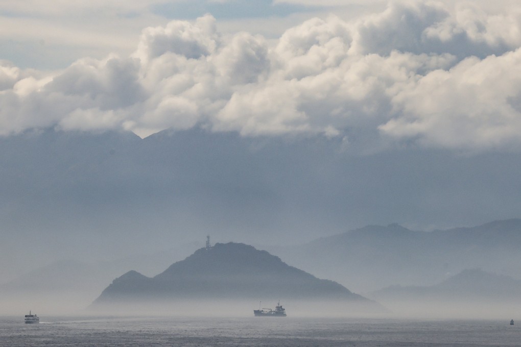 The sea facing Kau Yi Chau is shrouded in mist, on February 10. The Hong Kong government is planning massive reclamation around the island. Photo: Jelly Tse