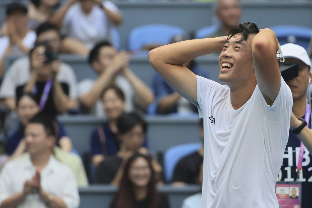 Coleman Wong Chak-lam pulls out the win in a tie-breaker against China’s No 2 Wu Yibing. Photo: Dickson Lee