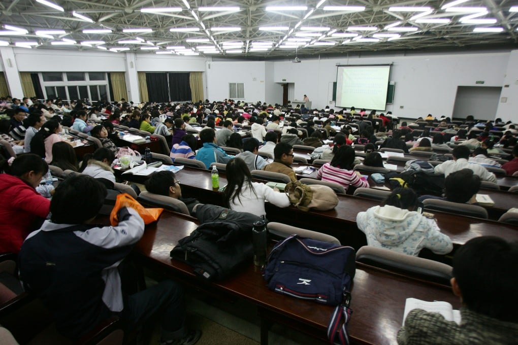 Students attend a lesson at Northeast Normal University in Changchun, Jilin province, China. College students will have another source of stress as universities plan tuition fee raises for the fall. Photos: Getty Images