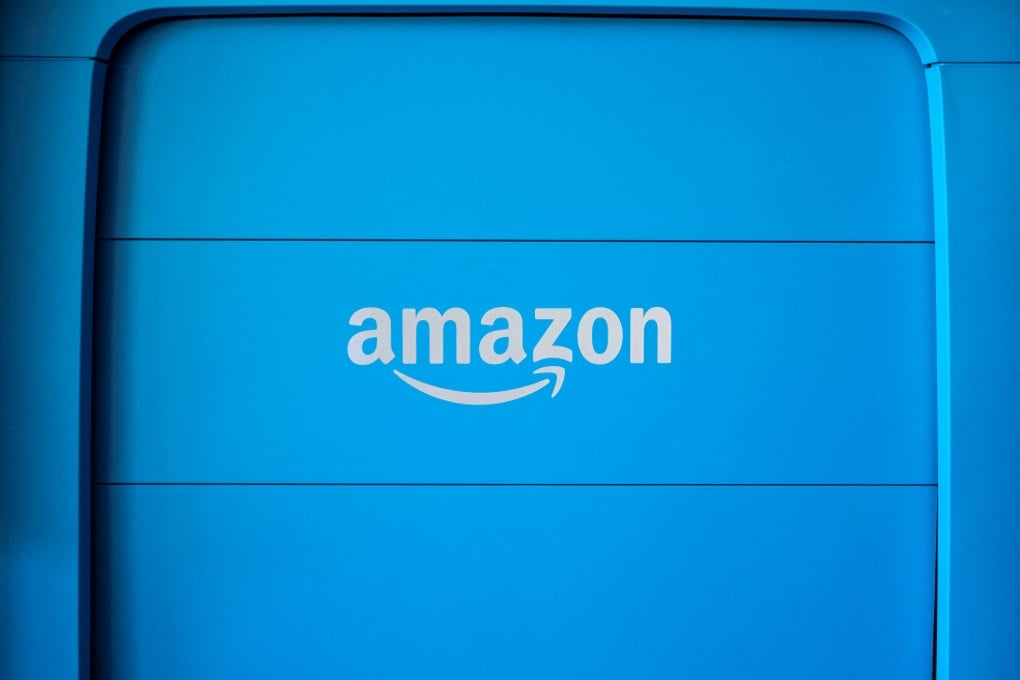 The back hatch of an Amazon van. Photo: Reuters