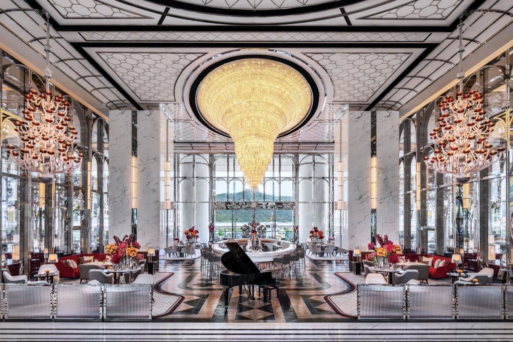 When as the last time you saw a 15-metre-high chandelier? At The Lounge & Terrace at Raffles at Galaxy Macau. Photos: Handout
