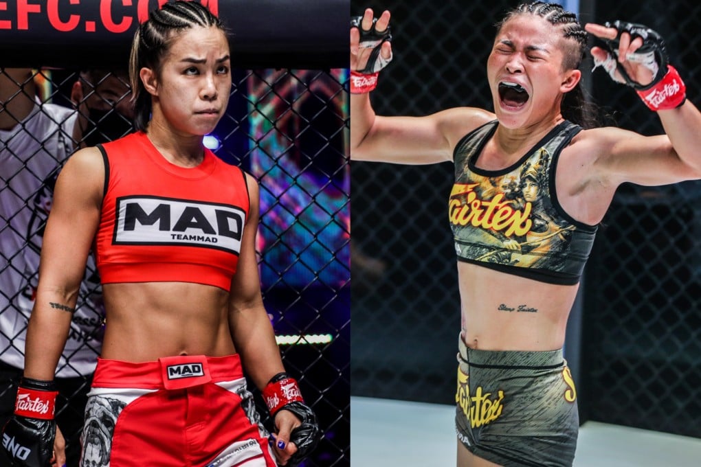 Ham Seo-hee (left) and Stamp Fairtex will fight for ONE Championship’s interim atomweight MMA title at ONE Fight Night 14 on Saturday, Sept. 30 Singapore. Photo: ONE Championship.