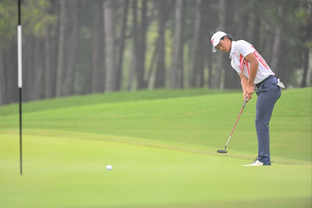 Hong Kong’s Taichi Kho in action at Westlake International Golf and Country Club in Hangzhou. Photo: SF&OC