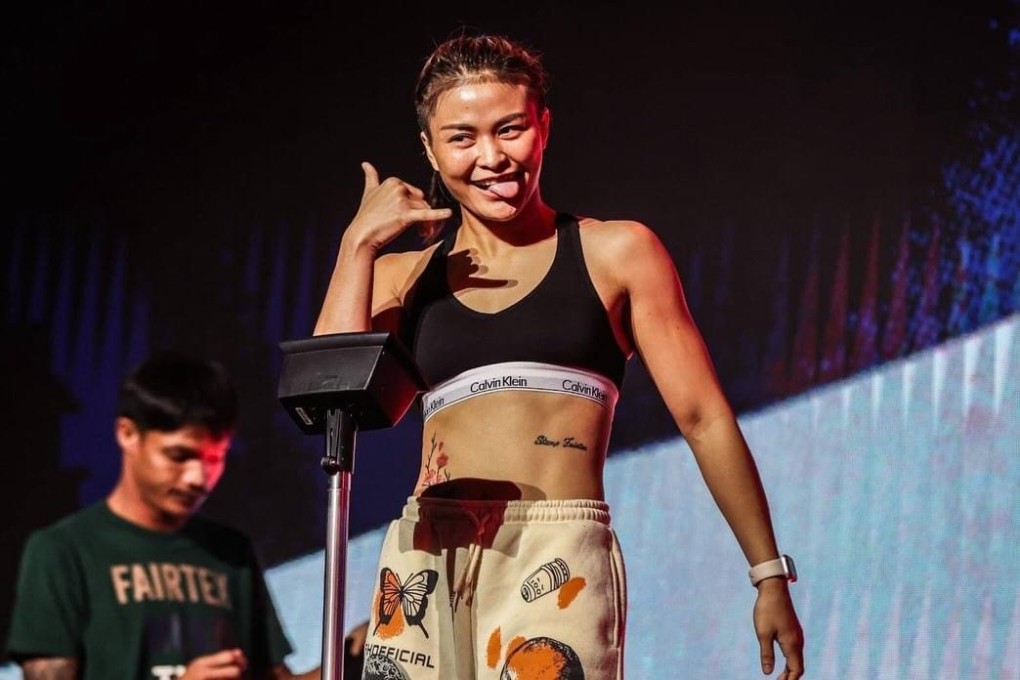 Stamp Fairtex at the ONE Fight Night 14 weigh-ins. Photo: ONE Championship