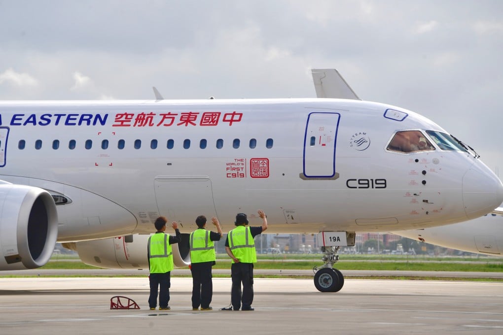 China Eastern Airlines has placed an order for 100 more home-grown C919 planes. Photo: Weibo