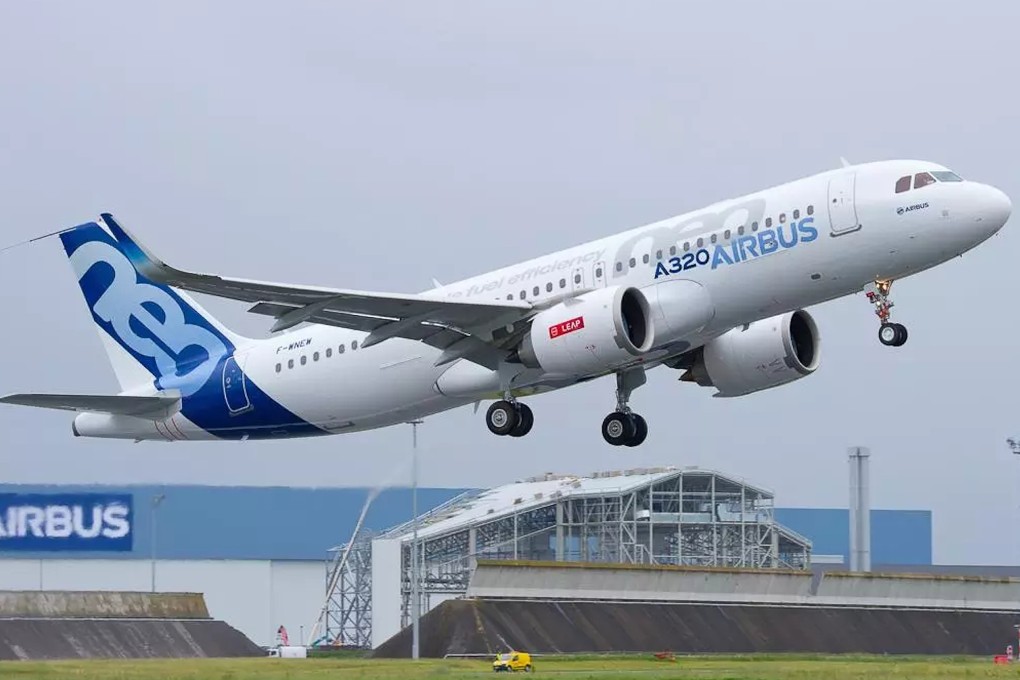 An Airbus A320neo, similar to the ones ordered by Cathay Pacific, takes flight. Photo: Handout