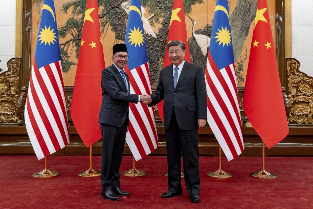Malaysian Prime Minister Anwar Ibrahim meeting Chinese President Xi Jinping in Beijing on March 31. Photo: Prime Minister’s Office of Malaysia