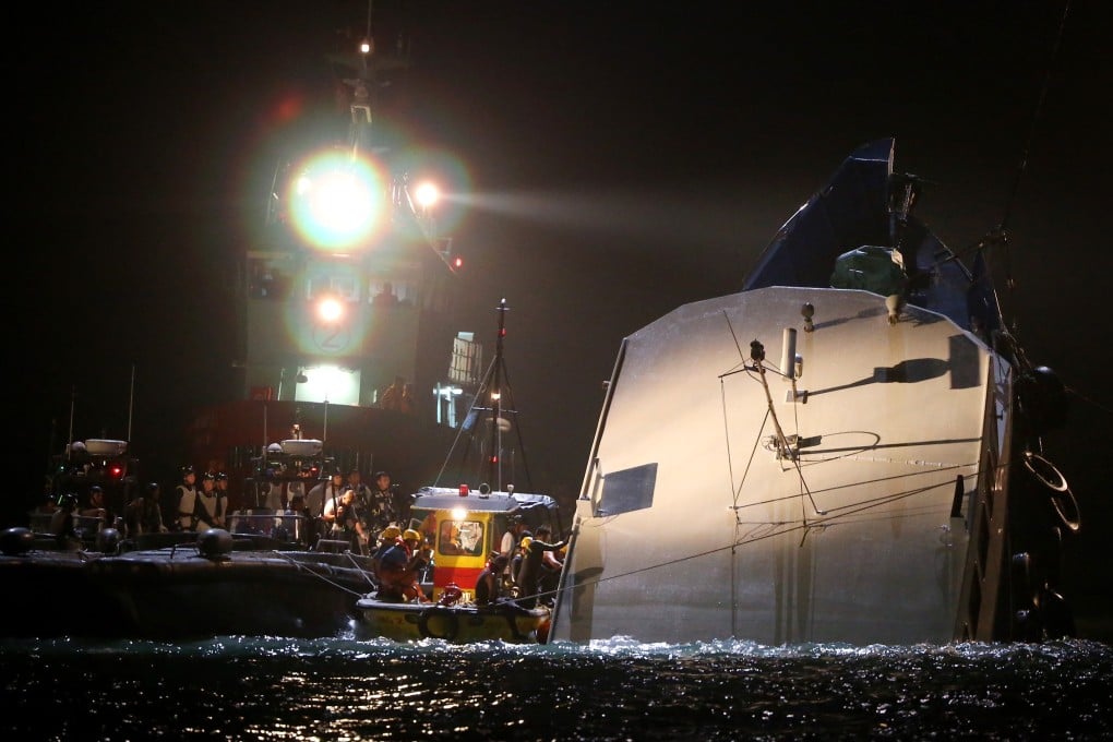 Two passenger vessels collided off Lamma Island in 2012, throwing more than 120 people into the frigid, dark waters. Photo: Sam Tsang