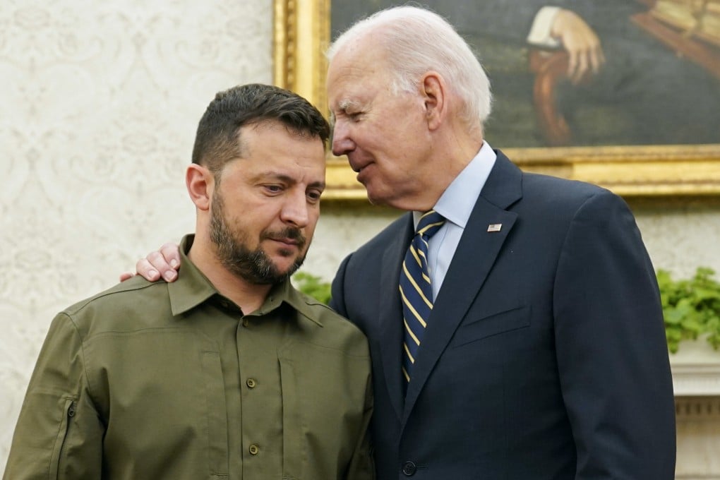President Joe Biden meeting with Ukrainian President Volodymyr Zelensky at the White House on September 21. Photo: AP