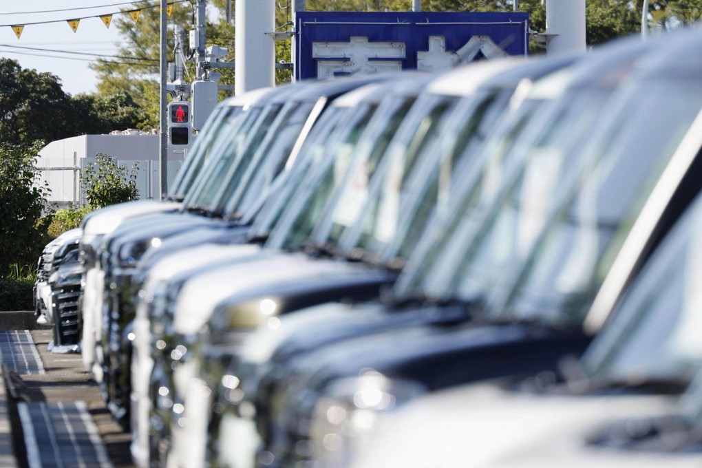 Used cars are seen for sale in Japan. The sanctions have driven down prices for second-hand cars in Japan and left brokers scrambling to send vehicles to other regions. Photo: Kyodo