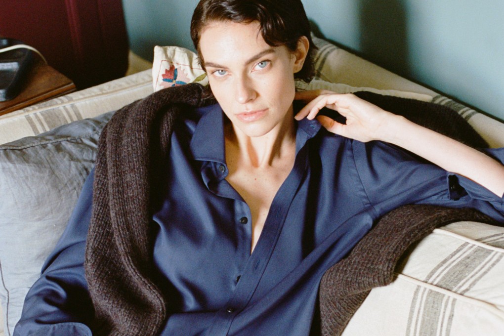 A navy blue shirt from With Nothing Underneath. Women’s shirts were once a fashion afterthought, forgotten in the wake of men’s button-down shirts – but that is changing.