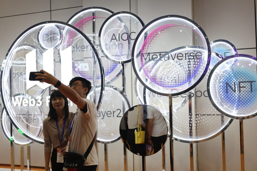 Visitors attend the Web3Hub and Blockchain Labs during the Hong Kong WEB 3 Festival 2023. Photo: Yik Yeung-man