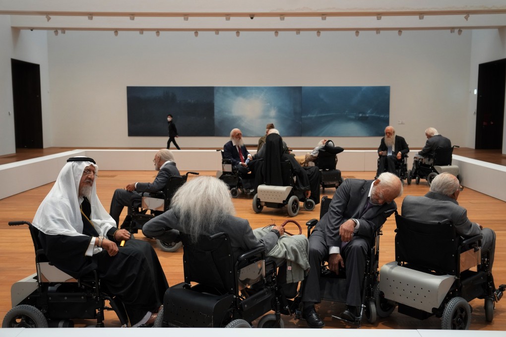 Old People’s Home by artists Sun Yuan and Peng Yu, one of the works on display at Another Story, the second exhibition of the M+ Sigg Collection. Photo: Elson LI