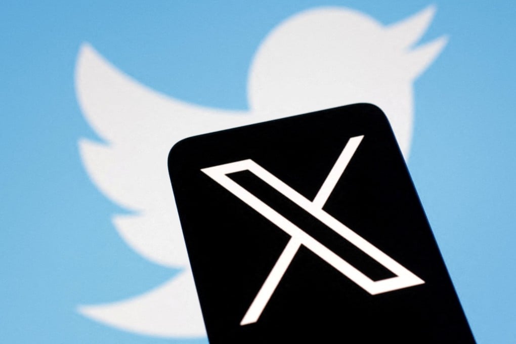 The logo for social media platform X, following the rebranding of Twitter. The rapid decline in X’s advertising revenue and an exodus of users have raised concerns Elon Musk’s decision to change the company’s name could do more harm than good to a firm already in financial difficulties. Photo: Reuters