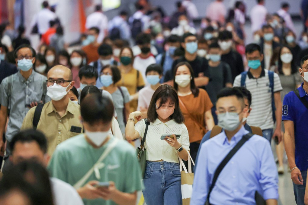 Commuters walk through Central MTR station on October 5, 2022. Hong Kong must do more to prepare its workforce to contribute to the digital economy. Photo: Edmond So