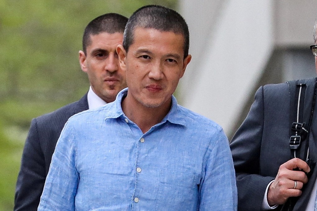 Ex-Goldman Sachs banker Roger Ng leaves federal court in New York in 2019. Photo: Reuters