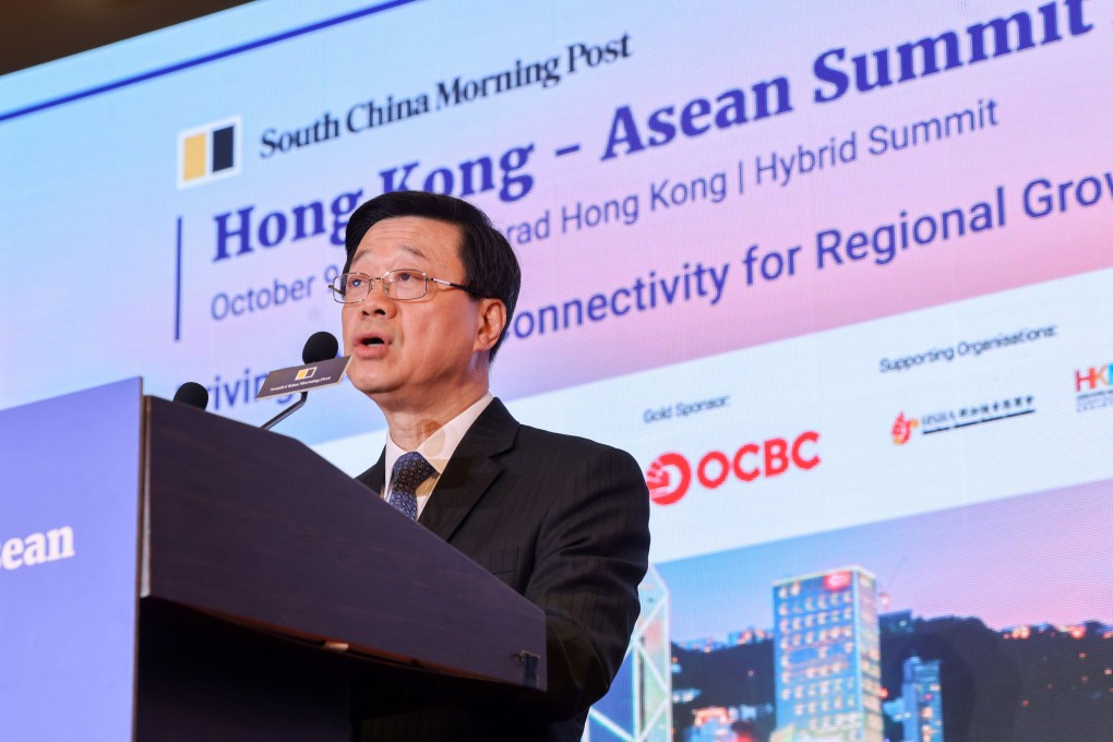 Chief Executive John Lee touts Hong Kong’s unique edge at an Asean forum. Photo: May Tse