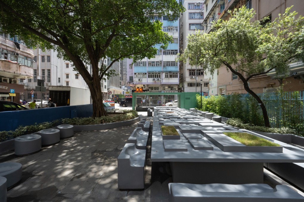 Hamilton Street Rest Garden, in Hong Kong’s Yau Tsim Mong district, rounds off a project in which budding designers have collaborated with old hands to renovate four city parks in a way that promotes community. Photo: Design Trust