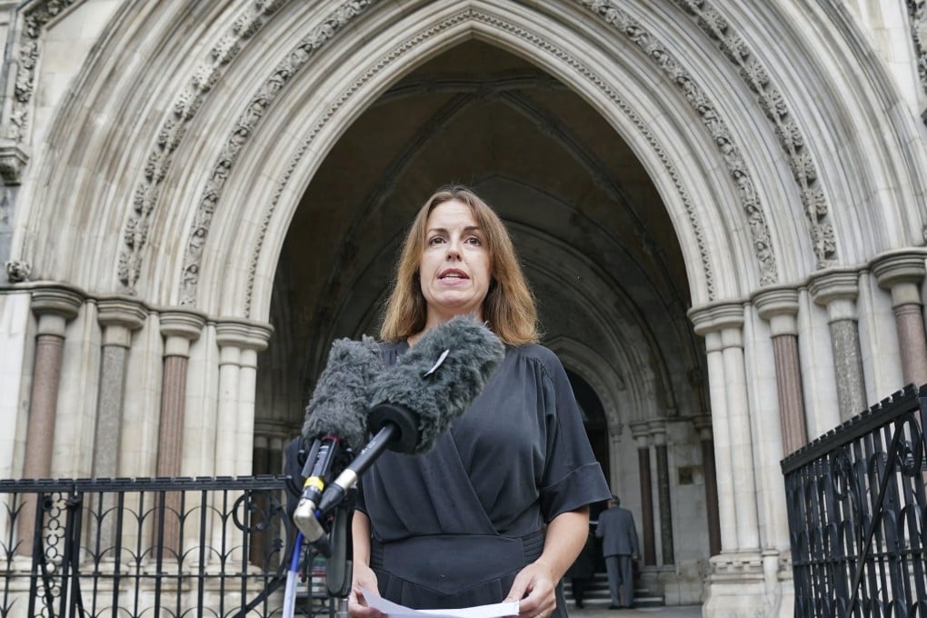 Lawyer Tessa Gregory from Leigh Day solicitors, representing Afghan families affected by alleged illegal activity by British special forces, outside the Royal Courts of Justice in London, UK on Monday. Photo: PA via AP
