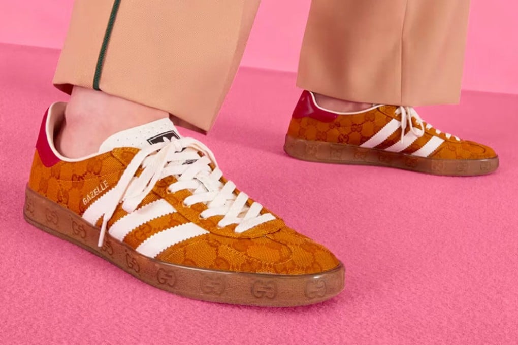 The Adidas x Gucci Gazelles are one of the most popular sneaker trends in 2023, having been given a boost by singer Harry Styles, who wore them throughout his 2022-23 tour. Photo: Adidas