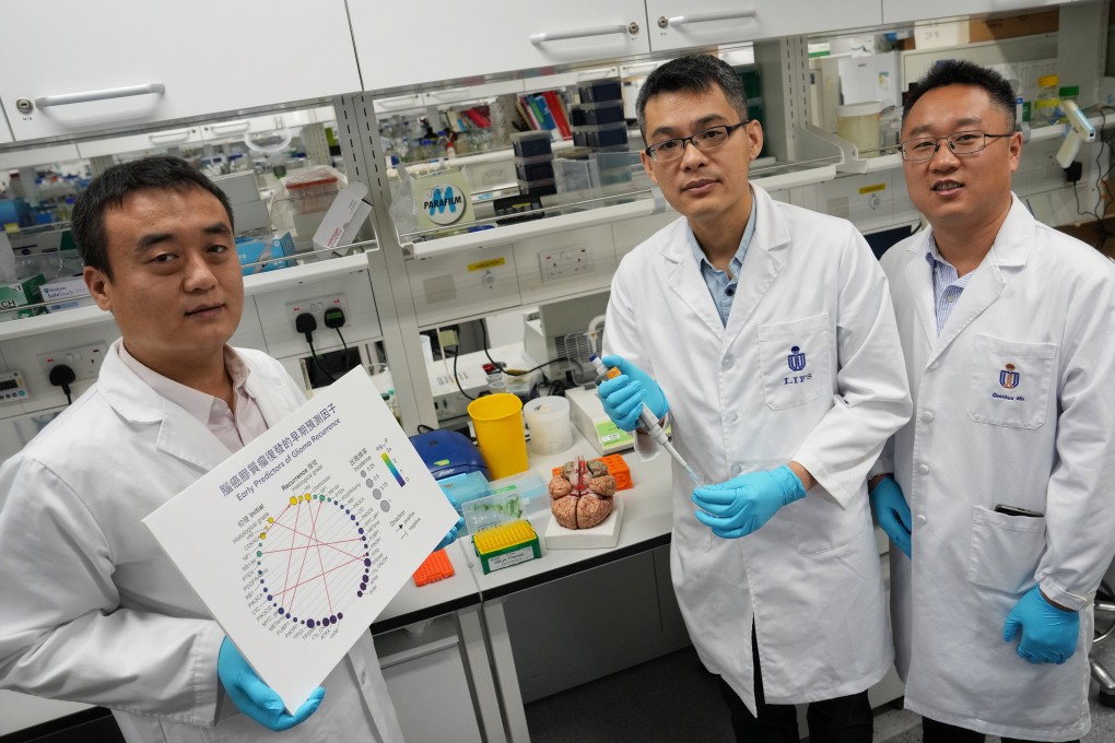 Researchers Chai Ruichao (left), Wang Jiguang and Mu Quanhua. Photo: Elson LI