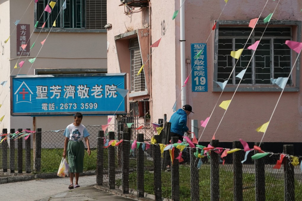 Elderly residents at the Dills Corner Garden care home in Sheung Shui. Living with family or in a care home are among the most common ideas people have about senior living, but embracing and enabling ageing in place could open more options to ease Hong Kong’s shortage of housing for elderly people. Photo: Felix Wong