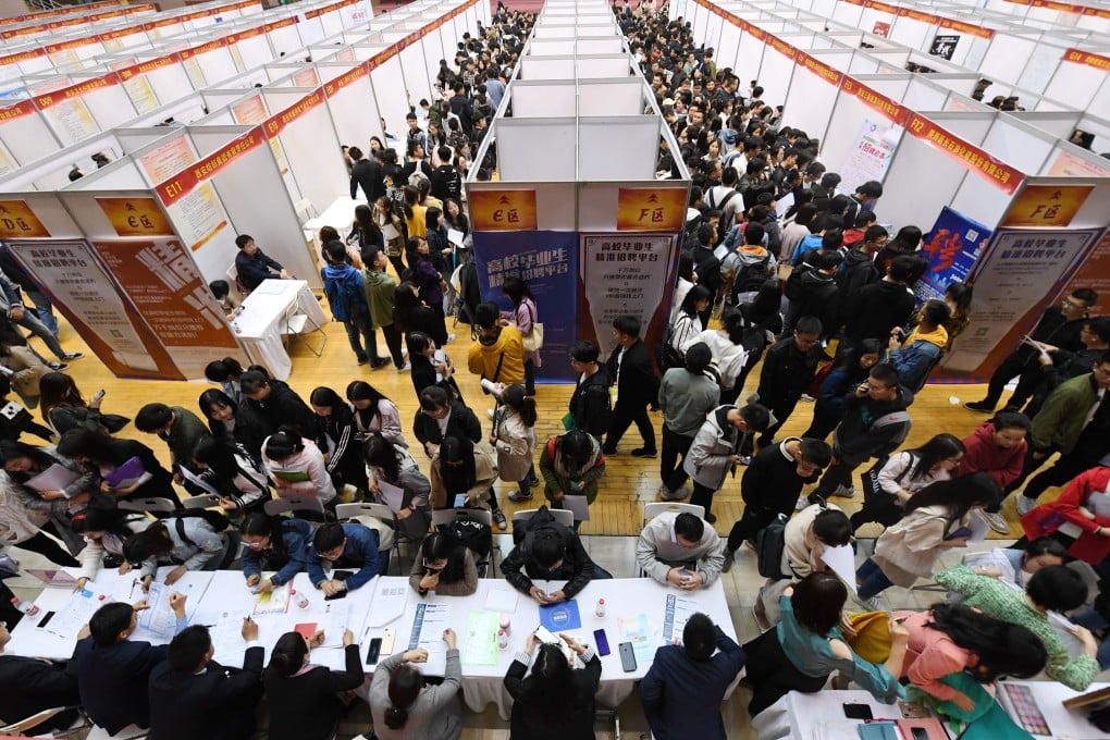 The average monthly salary expectation of this year’s college graduates in China is 8,033 yuan (US$1,100) – or 100 yuan less than last year, according to new findings. Photo: Xinhua