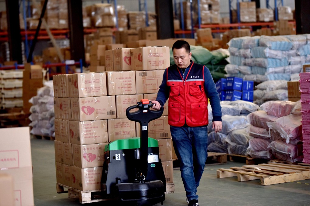 China’s exports fell by 6.2 per cent, year on year, in September, data released on Friday showed, while imports also fell by 6.2 per cent last month. Photo: Xinhua