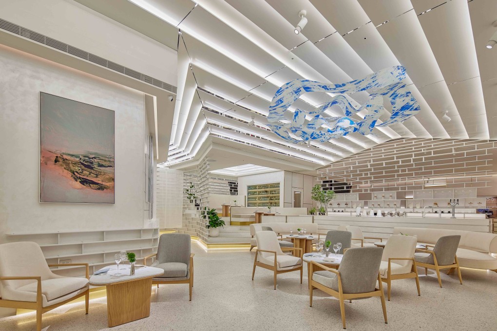 At Alain Huang’s Restaurant A in Taipei, art is all around. Diners are invited to being their evening at Alcoholiday, its champagne bar (above). Photo: Restaurant A