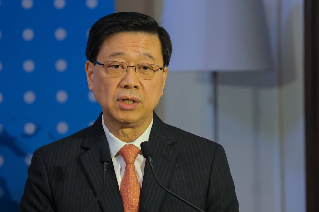 Chief Executive John Lee Ka-chiu will lead a 70-member delegation representing Hong Kong to the Belt and Road Forum. Photo: SCMP / Jelly Tse