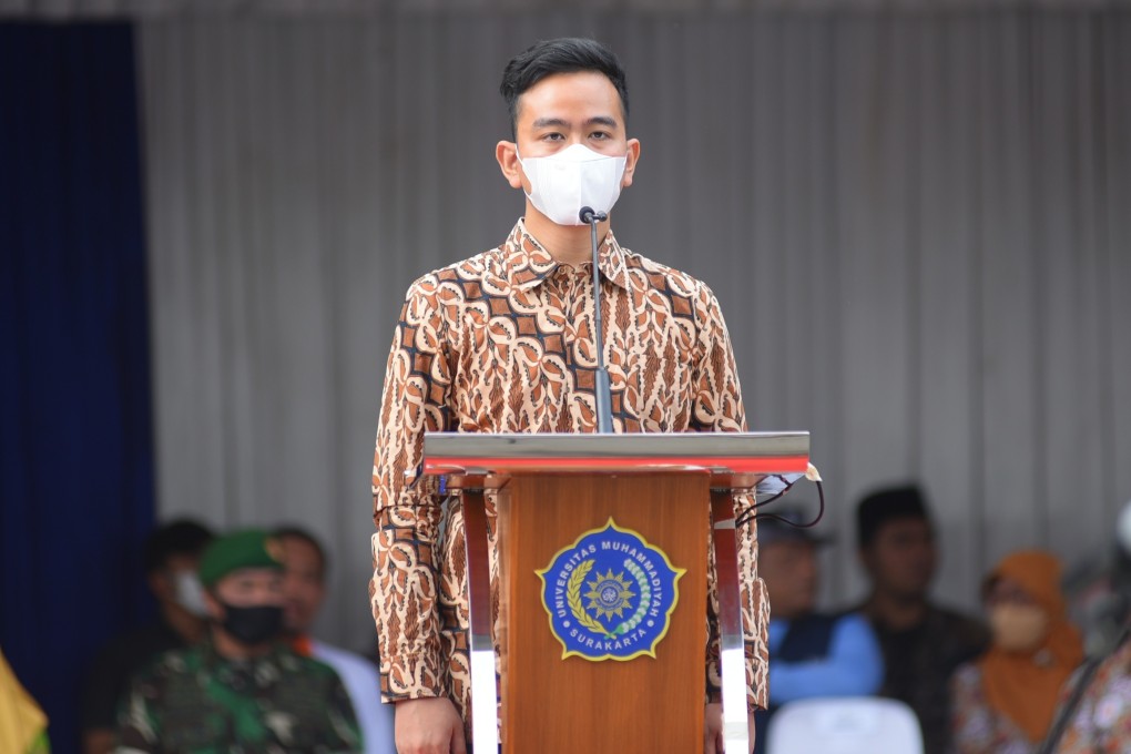 Gibran Rakabuming Raka, eldest son of President Joko Widodo and mayor of Surakarta, at an event in Solo last year. Photo: Shutterstock